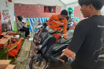 Baznas Jambi buka layanan ganti oli gratis khusus pemudik sepeda motor