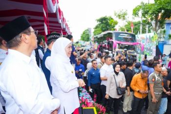 Gubernur Khofifah berangkatkan 4.000 warga Jatim mudik gratis 2026