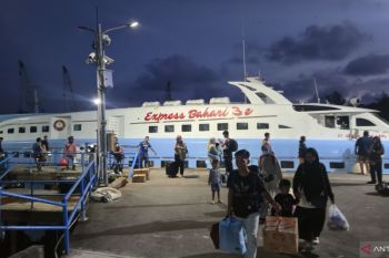 186 pemudik tiba di pelabuhan Tanjungpandan