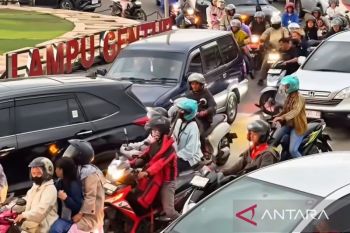 H2 Lebaran terlihat antrean di titik rawan jalur mudik Cianjur