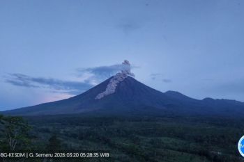 Semeru erupsi dua kali dengan tinggi letusan hingga 1.000 meter