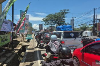Puncak arus mudik di jalur Nagreg sudah terlewati