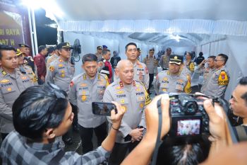 Kapolda Kalsel cek pos terpadu pastikan pengamanan berjalan optimal