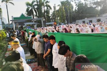Jamaah Muhammadiyah tekankan toleransi saat Shalat Idul Fitri