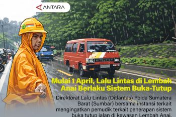 Mulai 1 April, Lalu Lintas di Lembah Anai Berlaku Sistem Buka-Tutup