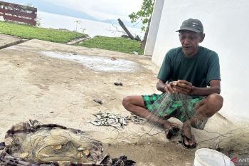 Penyintas di Danau Singkarak mulai menjala ikan di tengah pemulihan