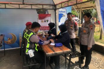 Polresta Pati cek kesehatan personel Pospam Lebaran