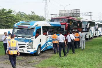 Kemenhub lakukan "ramp check" 60.000 lebih bus selama angkutan Lebaran