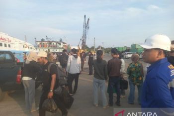 Penumpang arus balik Lebaran 2026 di pelabuhan Tanjungpandan meningkat