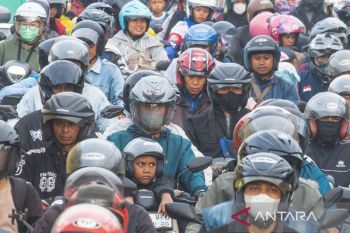 Jumlah pemudik bersepeda motor arus balik Nagreg