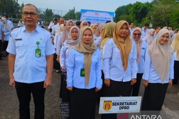 Pegawai Sekretariat DPRD Banjarbaru ikuti apel gabungan pasca Idul Fitri
