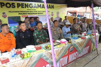 Ikuti zoom Meeting dan Anev Sitkamtibmas Ops Ketupat, Polres Pasbar juga cek situasi di kawasan objek wisata Pantai Sasak Ranah Pasisie