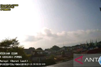 PGA laporkan letusan Marapi terekam pada seismograf 21,6 milimeter