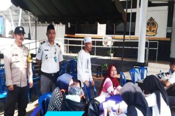 Polsek Pelaihari amankan kunjungan warga binaan di Rutan