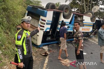Polres OKU Selatan catat 28 penumpang bus alami luka akibat kecelakaan