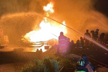 KSOP Sampit apresiasi kekompakan penanganan cepat kebakaran kapal di Sungai Mentaya