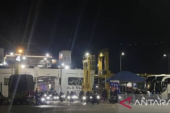 Puncak arus balik di Pelabuhan Merak terpantau lancar