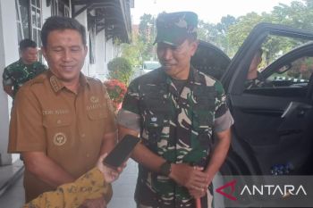 Danrem 045-Bupati Bangka perkuat koordinasi bangun daerah