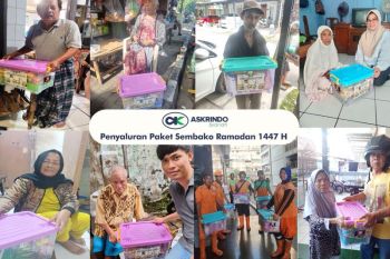 Askrindo Syariah distribusikan 1.500 paket sembako sepanjang Ramadhan