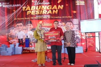 Nasabah Muara Rupit dapatkan Toyota Rush pada undian Tabungan Pesirah Bank Sumsel Babel