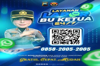 Polres Batang permudah layanan publik melalui kanal Lapor Bu Ketua