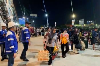 KSOP Teluk Palu catat hilir mudik penumpang Lebaran turun 14 persen