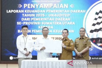 Bupati Palas serahkan LKPD TA 2025 ke BPK RI Perwakilan Sumut
