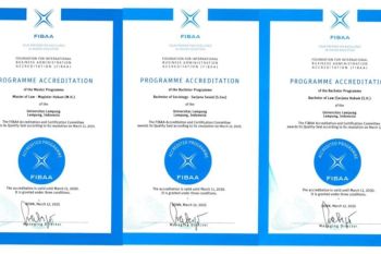 Tiga prodi Unila raih akreditasi Internasional FIBAA usai wujudkan standar global
