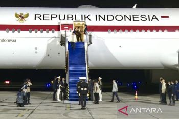 Prabowo kembali ke tan ah air setelah lawatan di Jepang dan Korsel