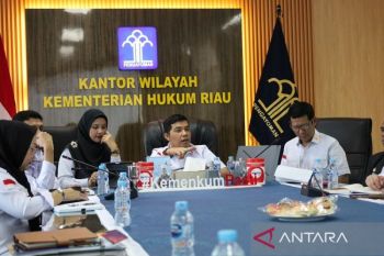 Dorong Peningkatan Kinerja dan Serapan Anggaran, Kakanwil Kemenkum Riau Pimpin Evaluasi Triwulan I