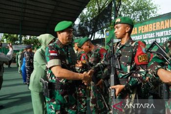 Satuan Yonif 645 Kodam Tanjungpura ikuti latihan Pamtas RI-PNG