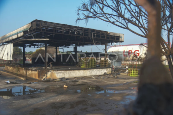 Kebakaran SPBE Cimuning Bekasi