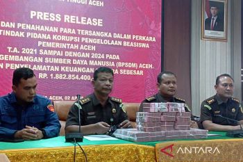 Kejati Aceh tahan tiga pejabat BPSDM terkait dugaan korupsi beasiswa
