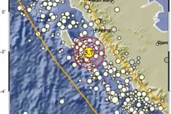 Gempa Magnitudo 5,7 guncang Tuapejat Sabtu sore, getaran terasa hingga ke Kota Padang