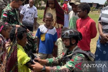 Satgas Yonif 511 sukseskan program nasional CKG di Lanny Jaya