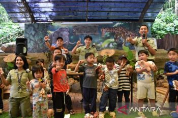 Perlombaan sambut Hari Paskah di Safari Resort TSI Bogor