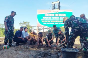 Kodim 0910/Bulungan Rehab Jembatan di Dua Desa