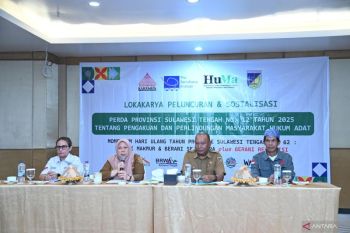 Pemprov sulteng sosialisasikan perda PPMHA