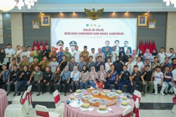 Hadiri halal bihalal KONI, Mahyeldi ajak insan olahraga sukseskan Porprov 2026