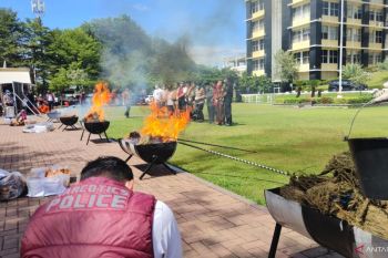Polda Sumbar musnahkan 108 kilogram narkoba sitaan&nbsp;