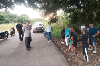Warga Wikau Tabalong adukan aksi balapan liar