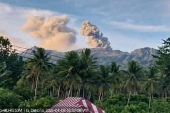 PGA: Belum ada laporan dampak erupsi Gunung Dukono