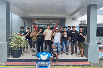 Gunakan motor curian, tahanan kabur Polres Bangka diringkus di Koba