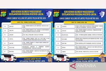 Samsat tersedia di 14 titik wilayah Jadetabek pada Jumat