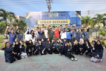 Imigrasi Palu meriahkan HBP ke-62 lewat pameran UMKM dan senam bersama