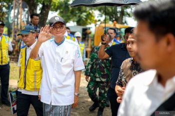 Kunjungan kerja Menteri PU di Nganjuk