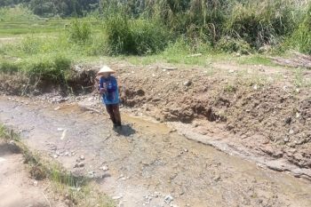 TNI bangun jembatan di Sungai Batang Agam rusak dampak bencana
