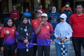 Diinisiasi Ikasmantri, Wawako Maigus Nasir lepas peserta BOM Run 2026
