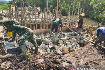 Kodim 0432 Bangka Selatan bangun jembatan garuda dorong pertumbuhan ekonomi