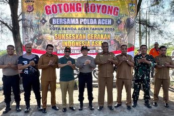 Pemko Banda Aceh apresiasi gotong royong Polda Aceh di Pasar Al Mahirah